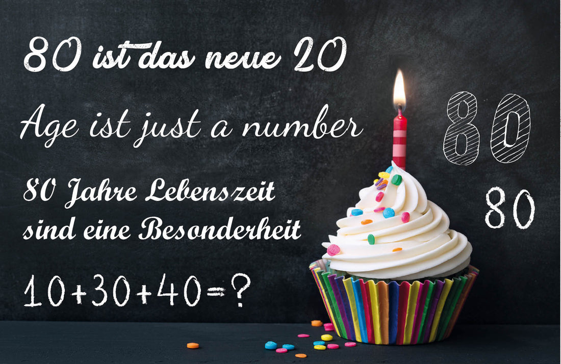 80. Geburtstag - die lustigsten Sprüche und Zitate - Individuelle Einladung