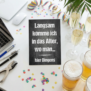 Ruhestand Einladung – Lustige Renteneinladung mit humorvoller Karte gestalten - Individuelle Einladung