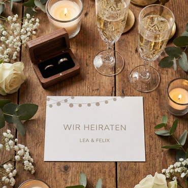 Einladung Hochzeit Lampions – Romantische Einladungskarten zur Hochzeit
