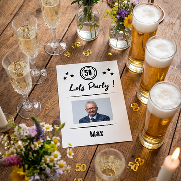 Lets party Einladung 50. Geburtstag