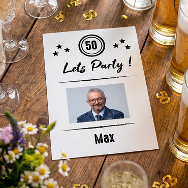 Lets party Einladung 50. Geburtstag
