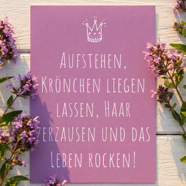 Glückwunsch Postkarte – Lustige Geburtstagskarte mit Spruch | Power-Frauen Karte - Individuelle Einladung