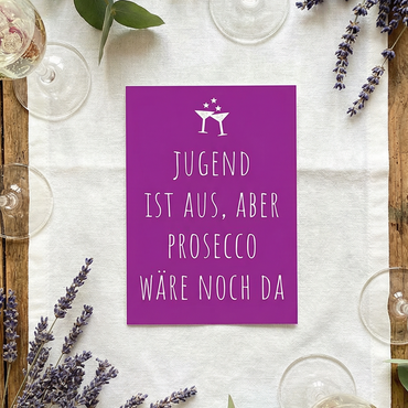 Einladung zum Geburtstag: Prosecco - Individuelle Einladung