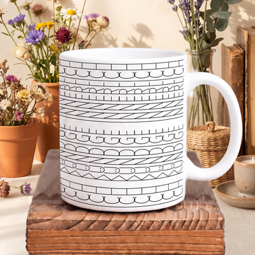 Keramik-Tasse mit Hidden Text „ich kündige innerlich“ | Lustige Kaffeetasse mit Überraschungseffekt