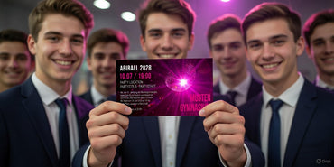 Einladung Abiball Discokugel – Abiball Einladung lila | Glamour Party Karte