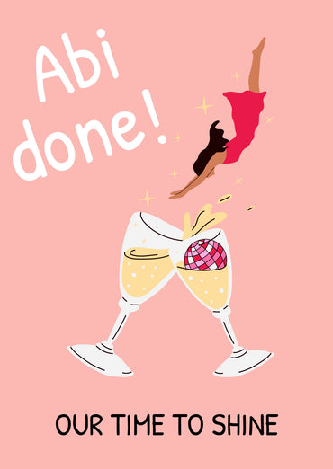 Einladung zum Abiball: Abi done! Our time to shine