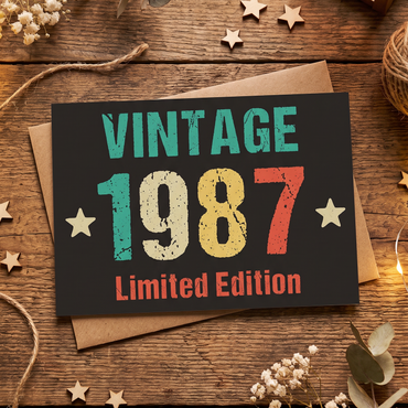 Einladung zum 40. Geburtstag: Vintage 1987