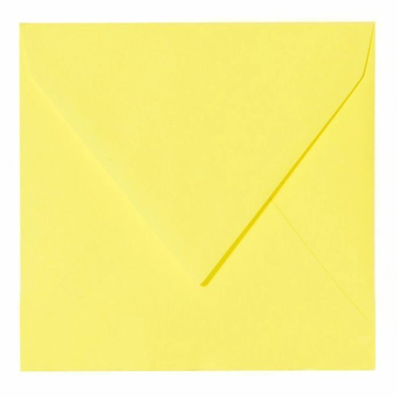 Briefumschläge Quadratisch - Intensivgelb (155 x 155 mm)