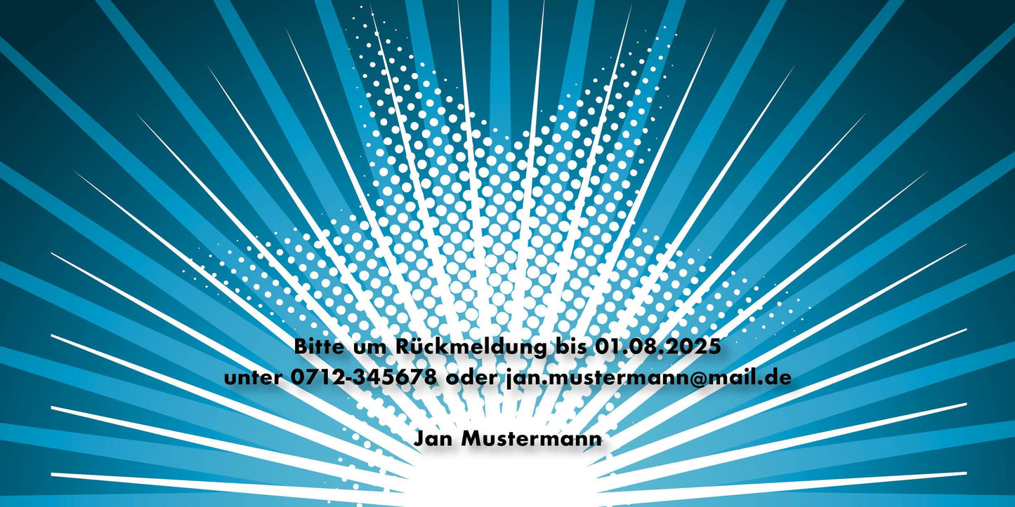 Einladung zum 50. Geburtstag: Ticket Individuelle Einladung