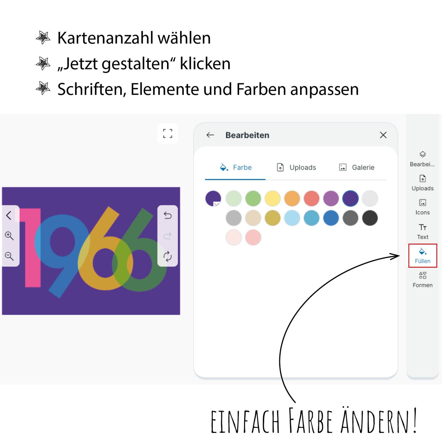 Einladung zum 60. Geburtstag: Jahreszahl 1966
