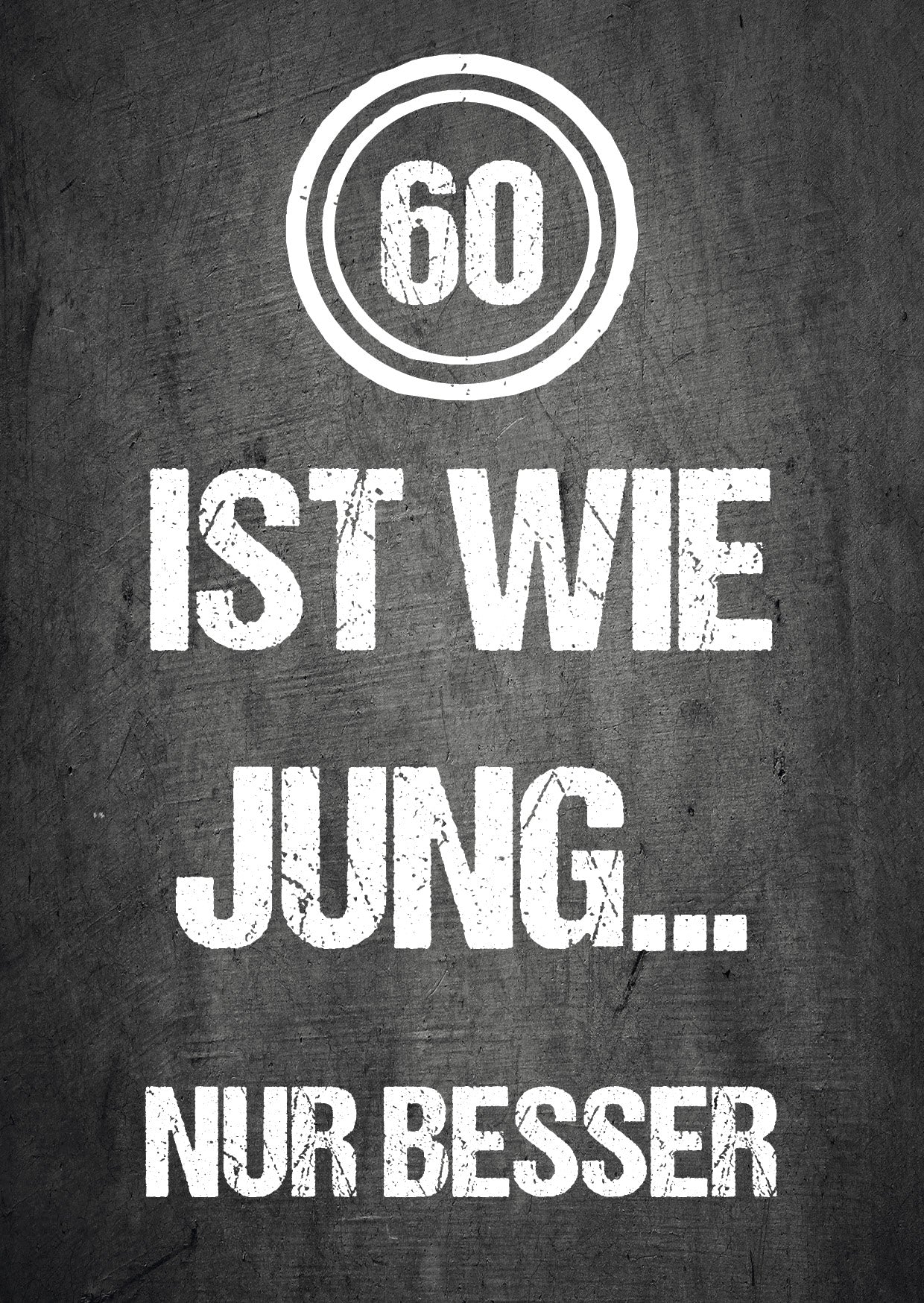 Einladung zum 60. Geburtstag: 60 ist wie jung... nur besser