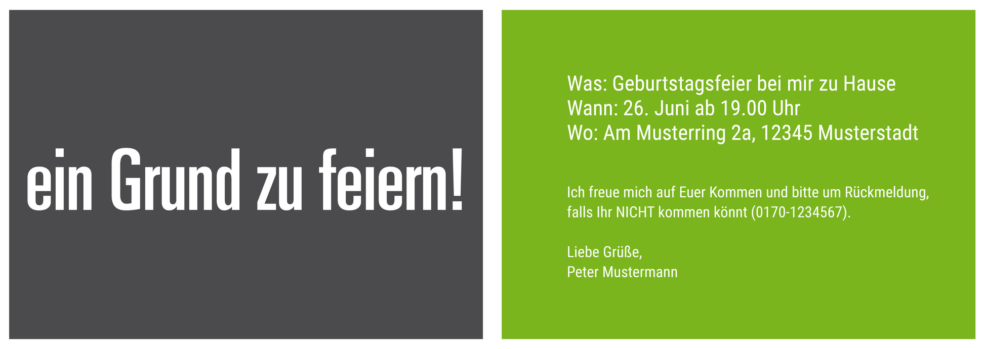 Einladung zum 70. Geburtstag: 70 na und? - Individuelle Einladung