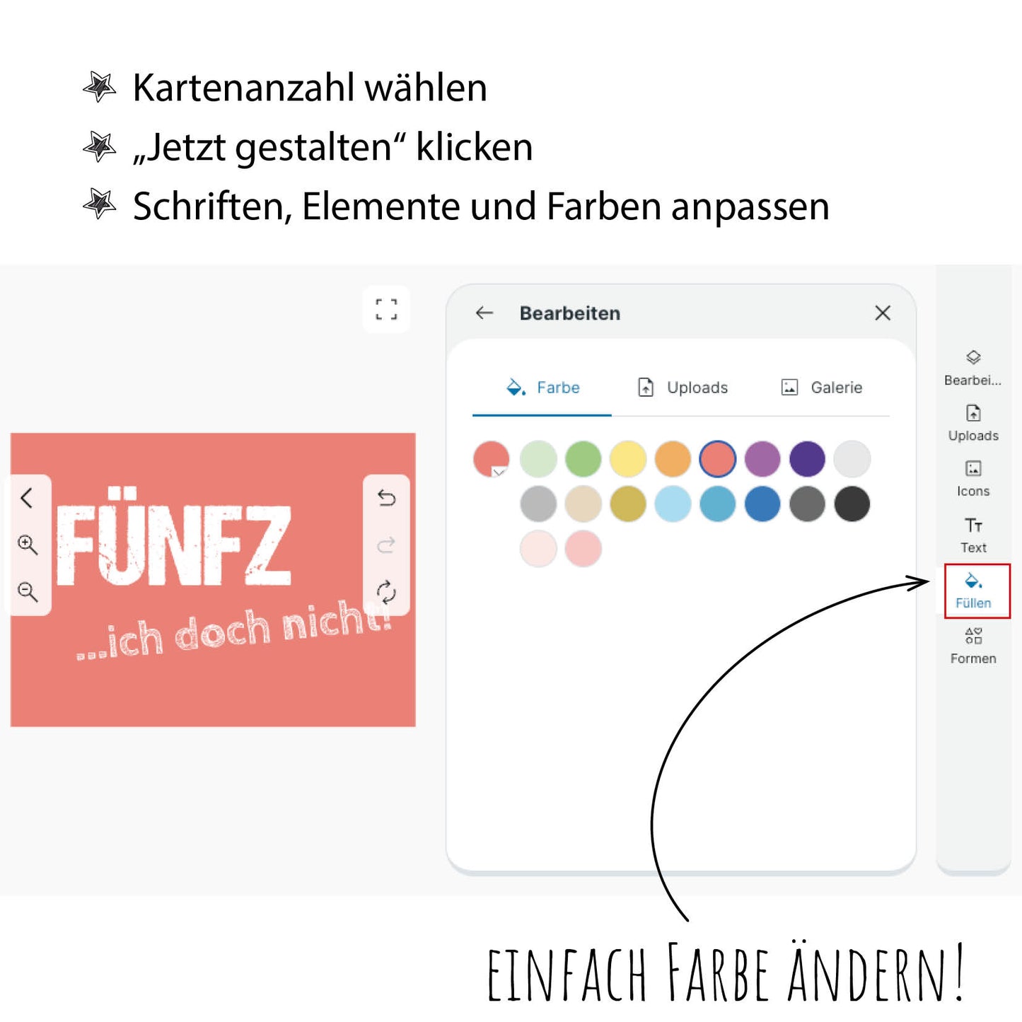Einladung zum 50. Geburtstag: FÜNFZ ICH doch nicht!