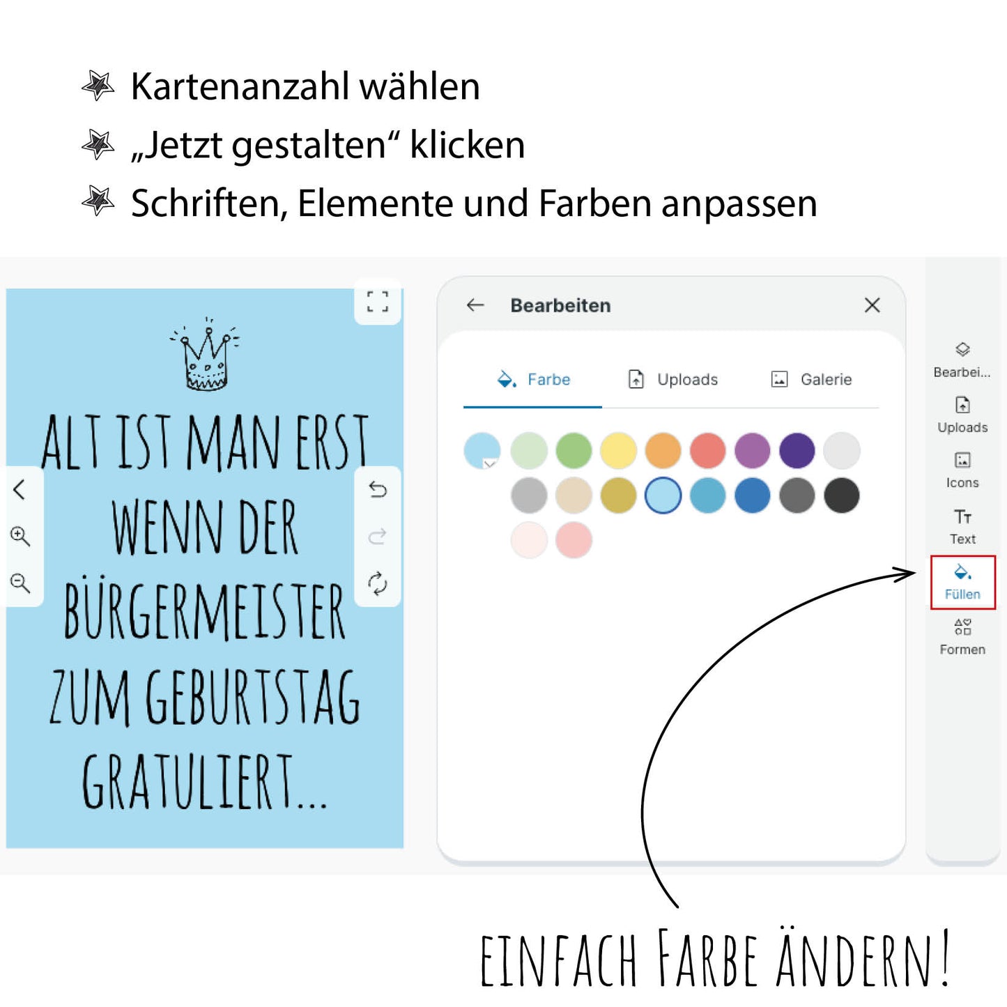 Einladung zum Geburtstag: Bürgermeister