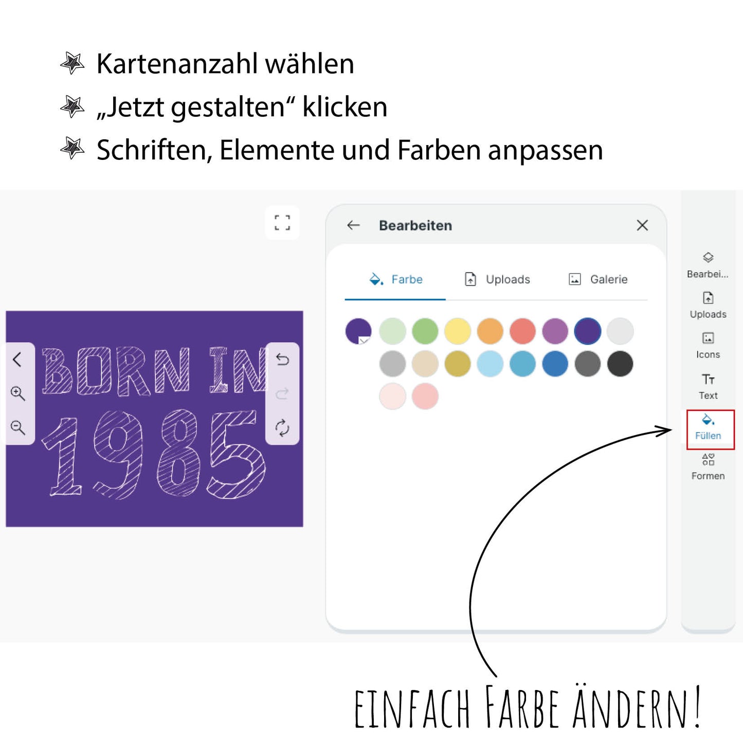 Einladung zum 40. Geburtstag: Born in 1985