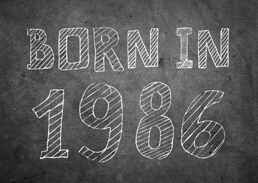 Einladung zum 40. Geburtstag: Born in 1986
