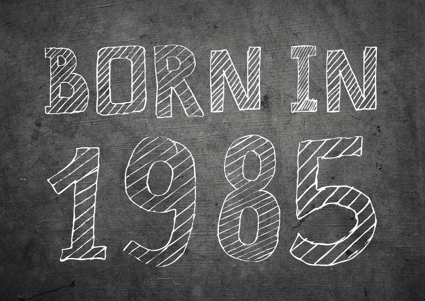 Einladung zum 40. Geburtstag: Born in 1985