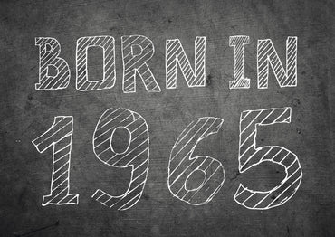 Einladung zum 60. Geburtstag: Born in 1965