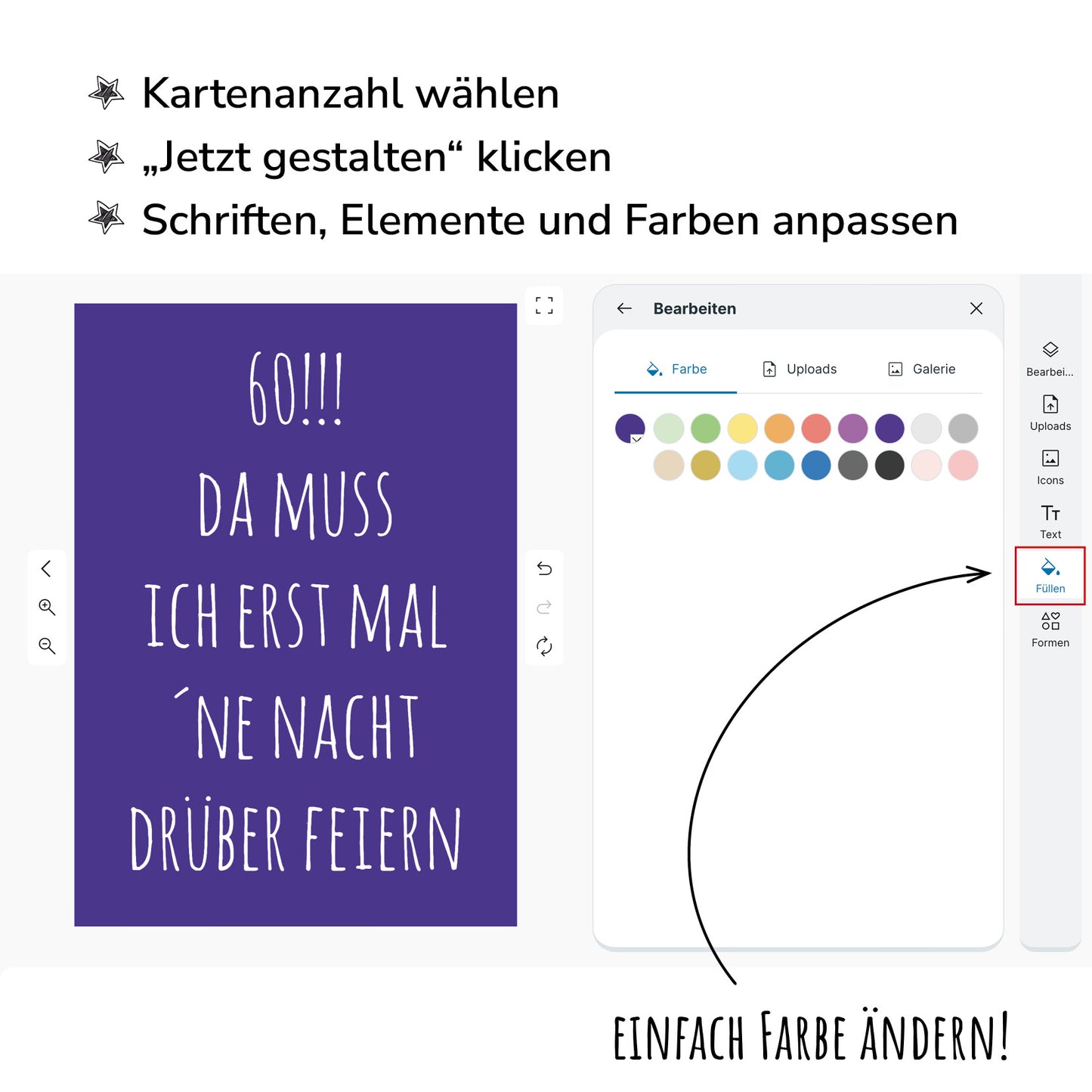 Einladung zum 60. Geburtstag: Da muss ich erst mal ´ne Nacht drüber feiern