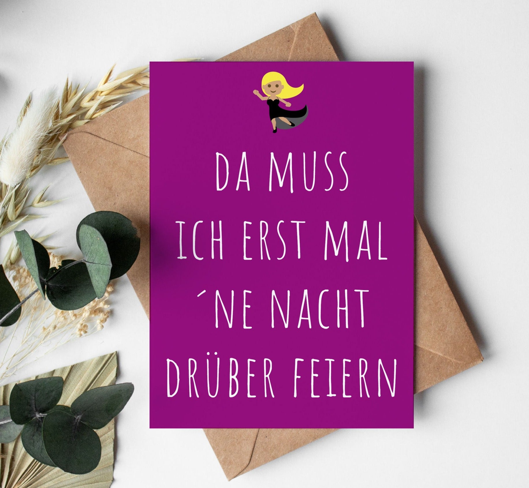 Einladung zum Geburtstag: Da muss ich erst mal ´ne Nacht drüber feiern Individuelle Einladung