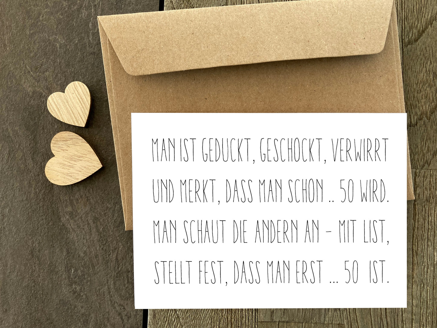 Einladung zum 50. Geburtstag: Erst 50 - Individuelle Einladung