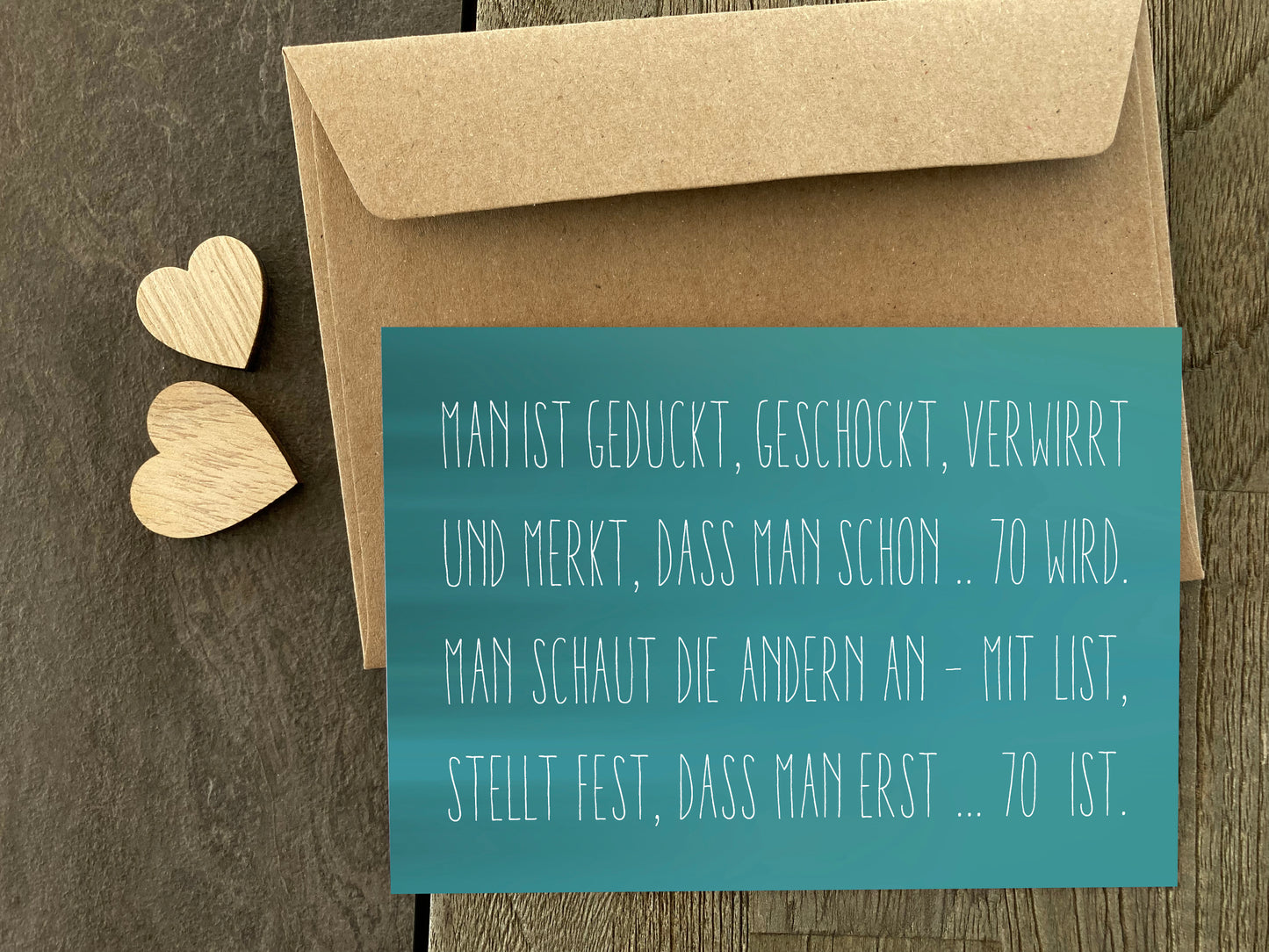 Einladung zum 70. Geburtstag: Erst 70 - Individuelle Einladung