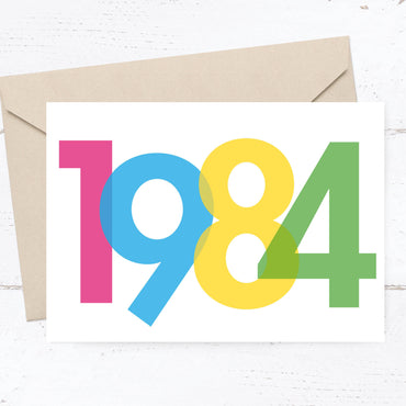 Einladung zum 40. Geburtstag: Jahrgang 1984 Individuelle Einladung