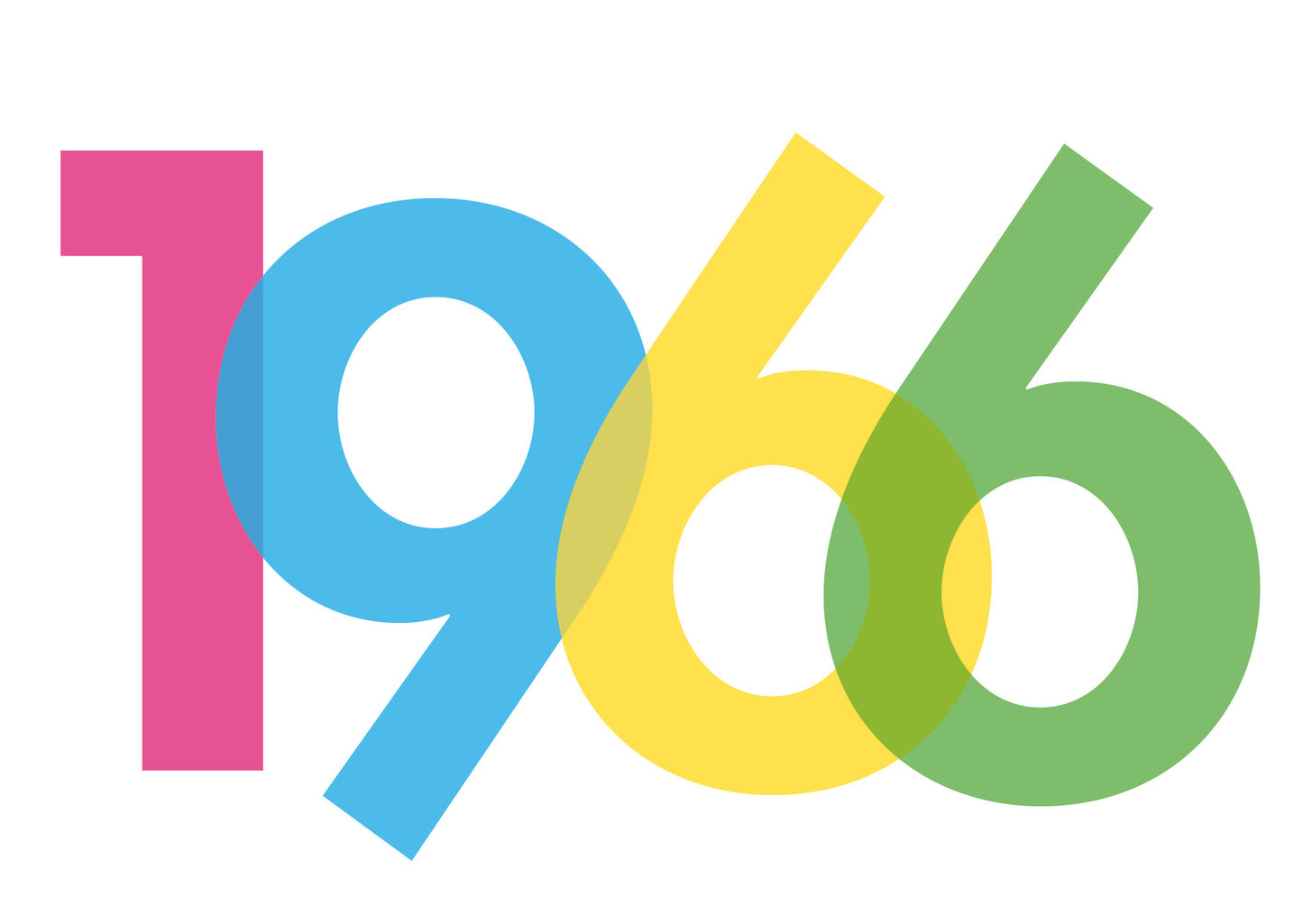 Einladung zum 60. Geburtstag: Jahreszahl 1966