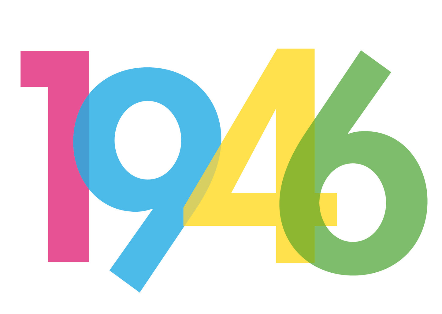 Einladung zum 80. Geburtstag: Jahreszahl 1946