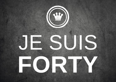 Einladung zum 40. Geburtstag: JE SUIS FORTY - Individuelle Einladung