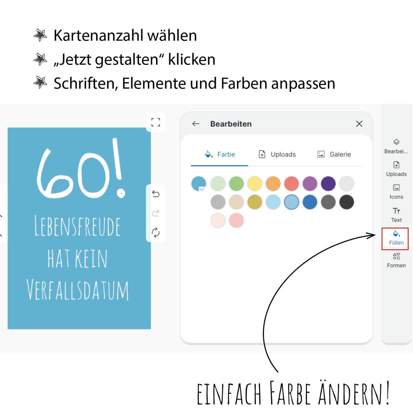 Einladung zum 60. Geburtstag: Lebensfreude hat kein Verfallsdatum