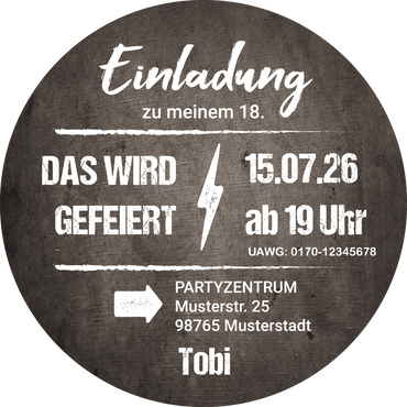 Bierdeckel Einladung zum 18. Geburtstag – LET’S PARTY! 🎉🥳