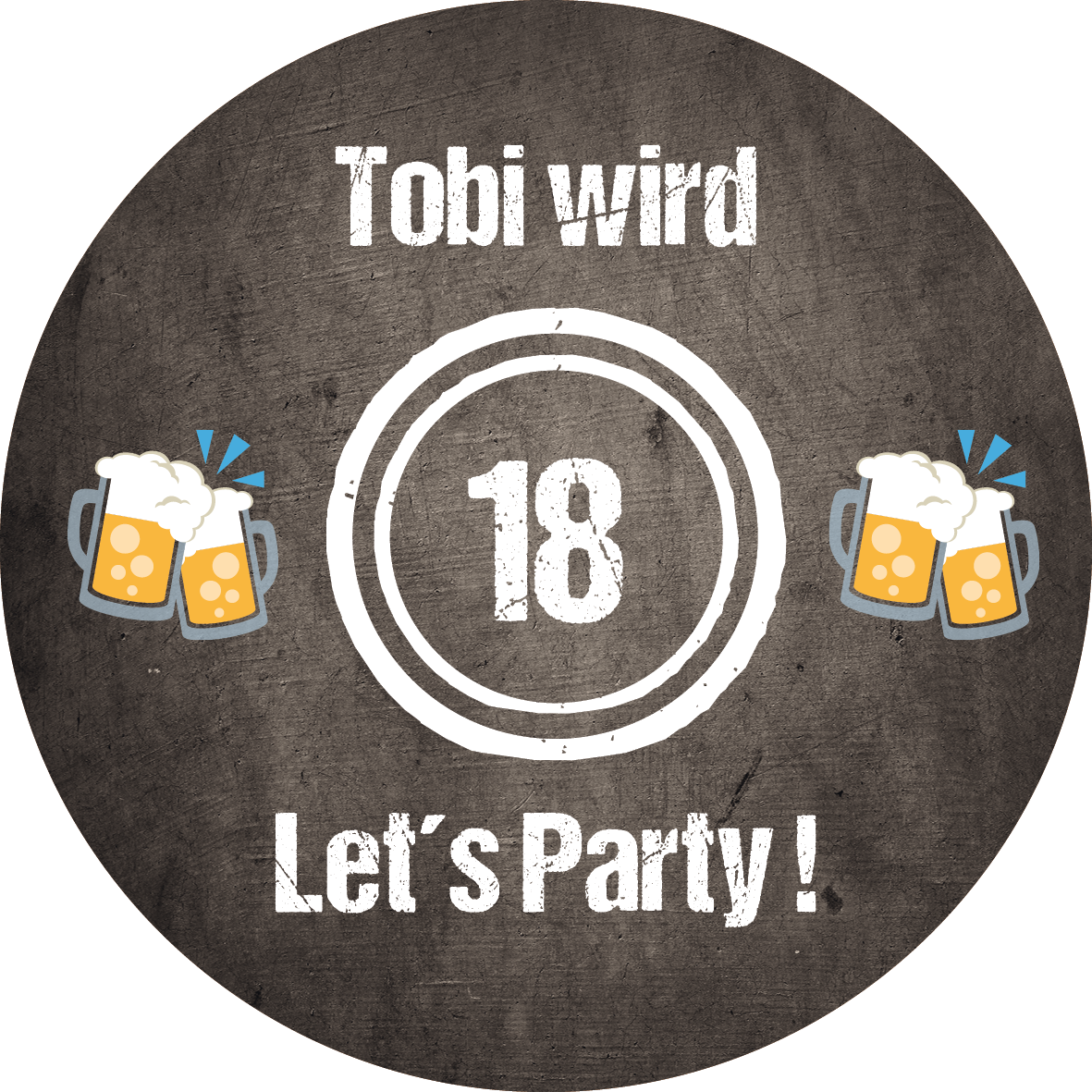 Bierdeckel Einladung zum 18. Geburtstag – LET’S PARTY! 🎉🥳