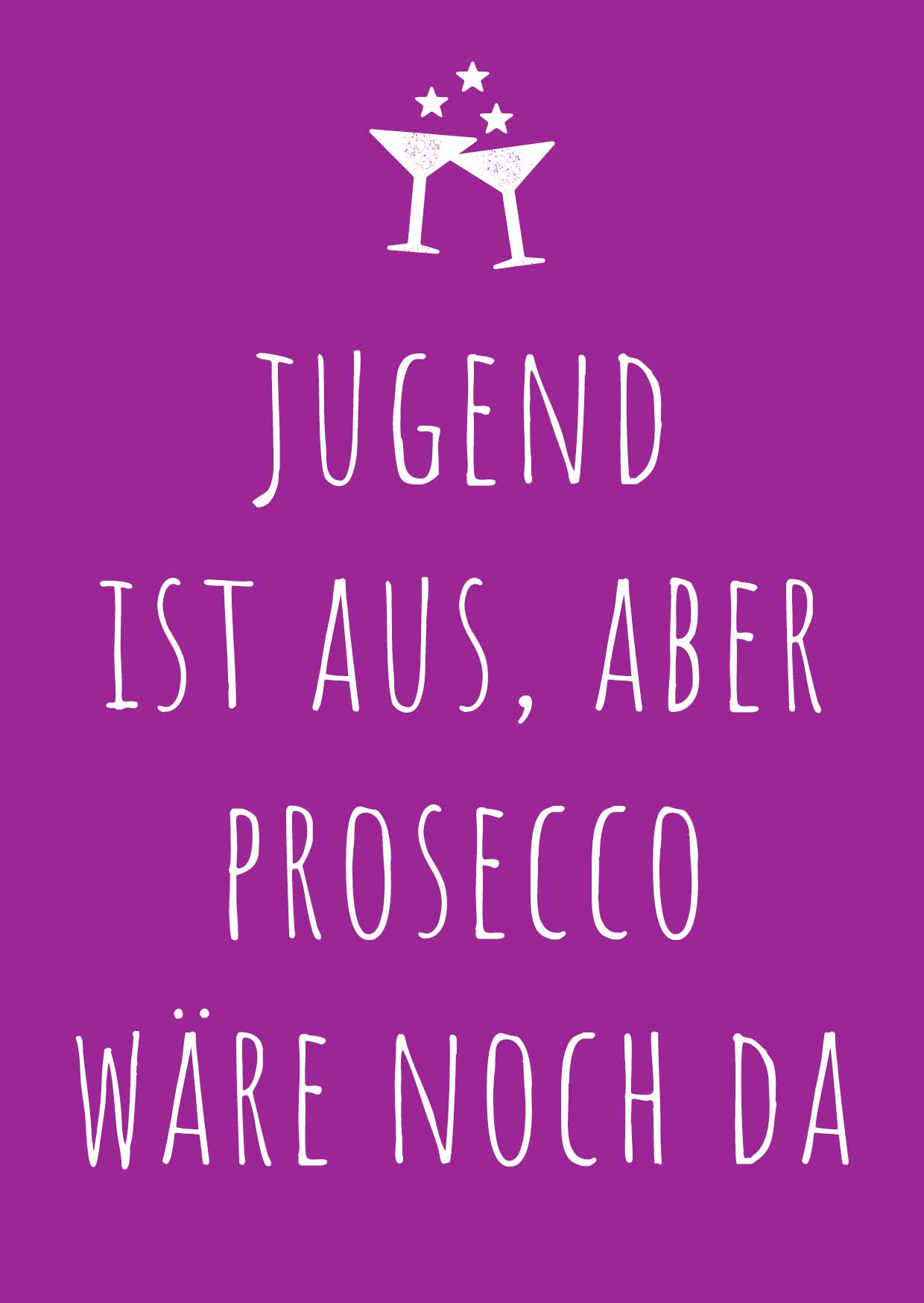 Einladung zum Geburtstag: Prosecco