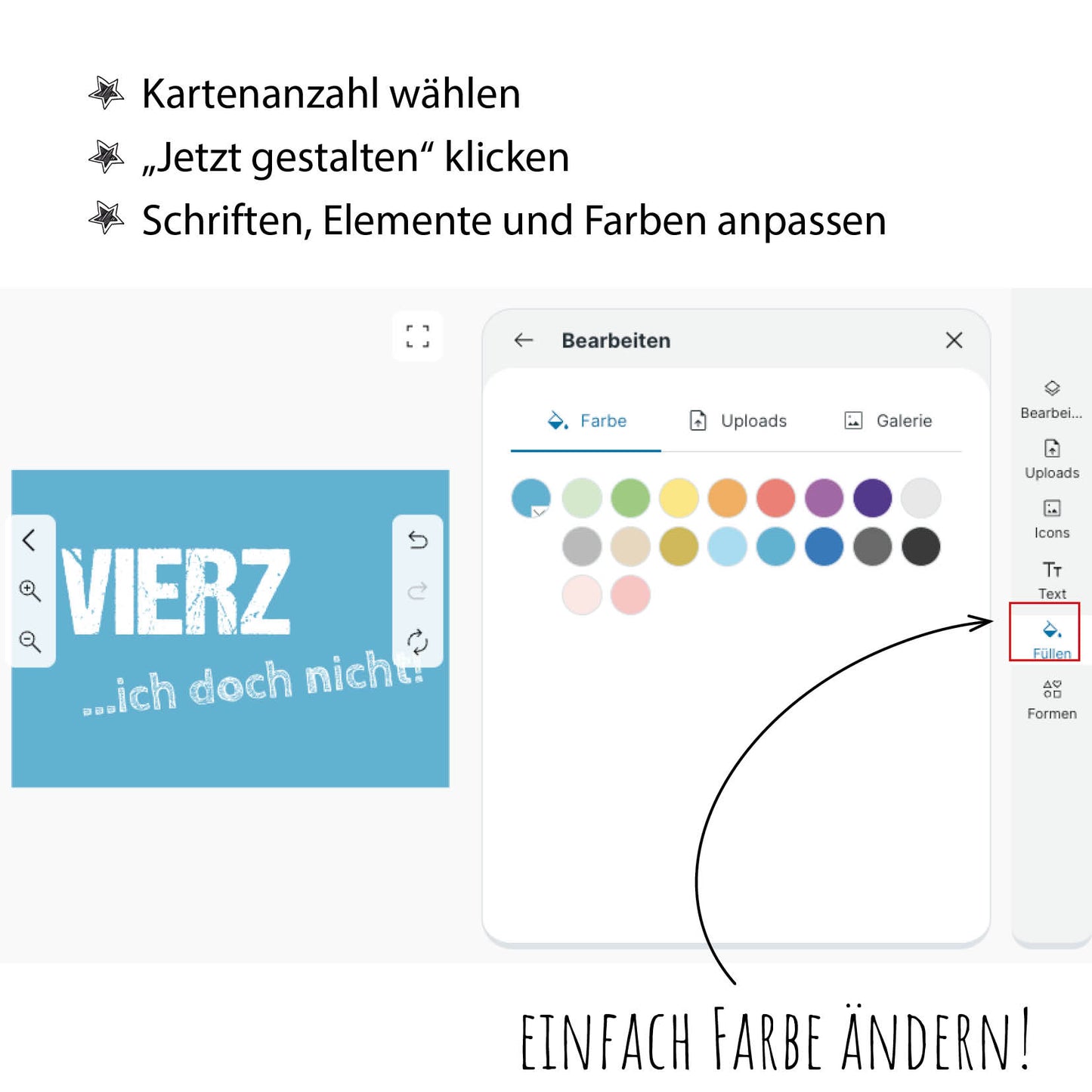 Einladung zum 40. Geburtstag: VIERZ ...ich doch nicht!