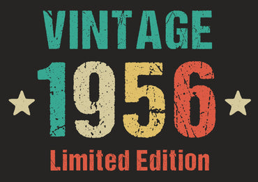 Einladung zum 70. Geburtstag: Vintage 1956