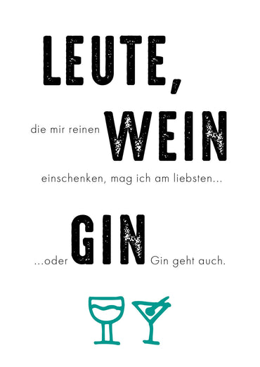 Geburtstagskarte: GIN geht auch!