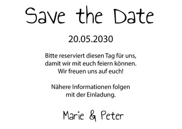 Save the Date Karten: Für immer wir mit Foto