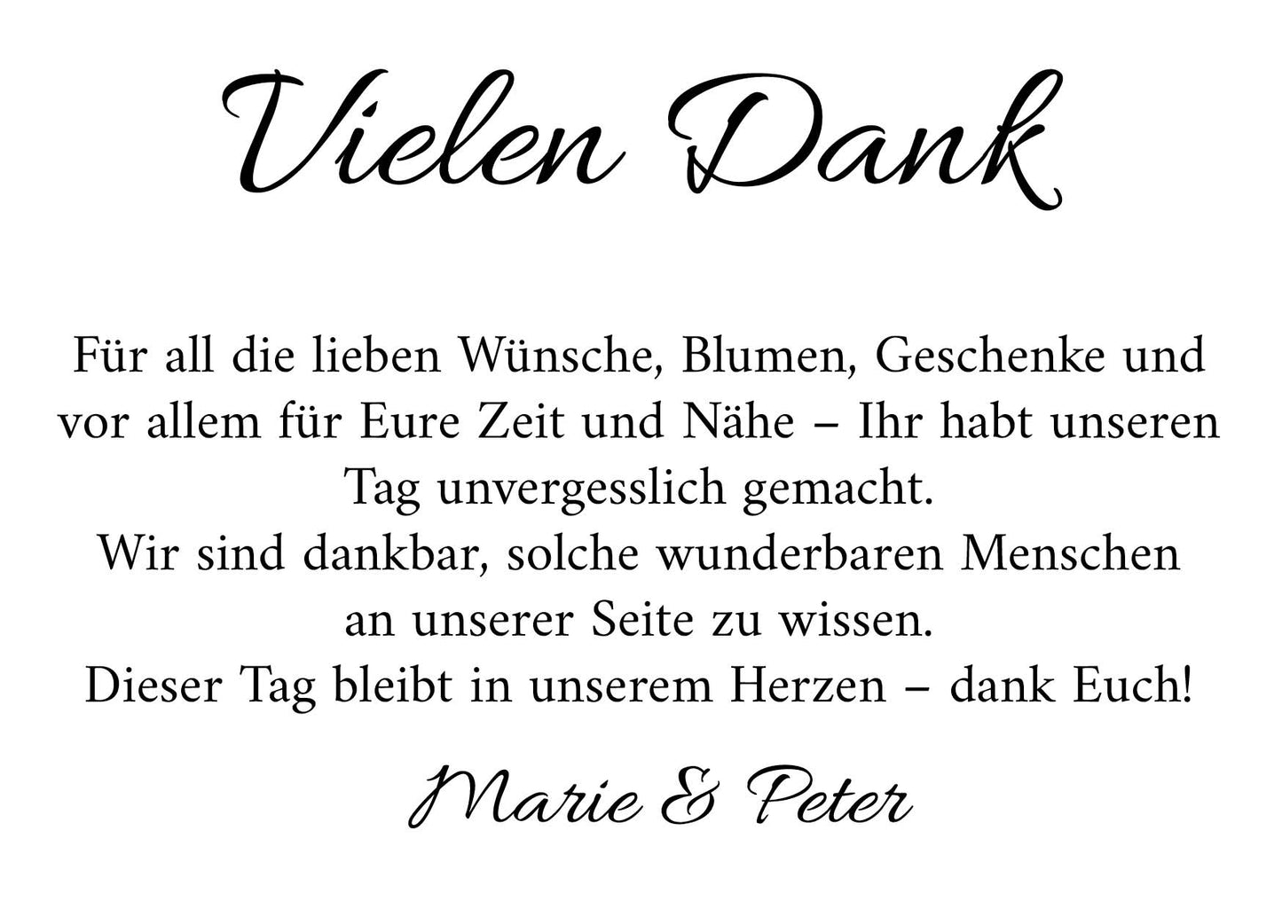 Danksagungskarte zur Goldenen Hochzeit: Für immer wir mit Foto