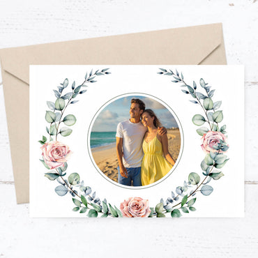 Save the Date Karten: Wild flowers mit Foto