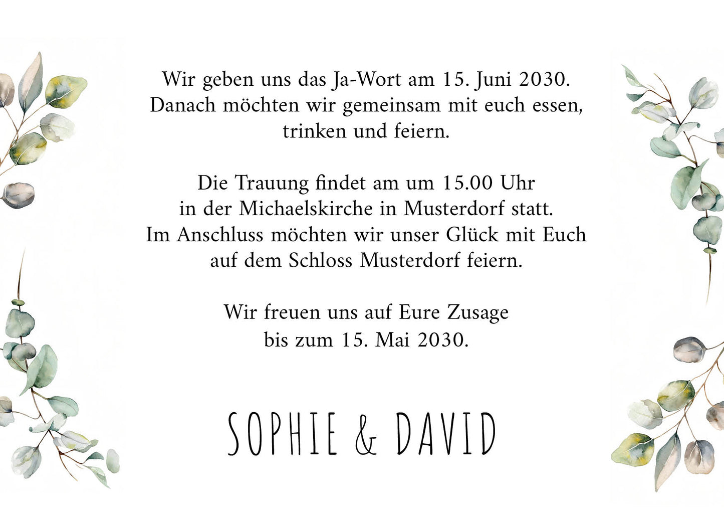 Einladung zur Hochzeit: Wild flowers mit Foto - Individuelle Einladung