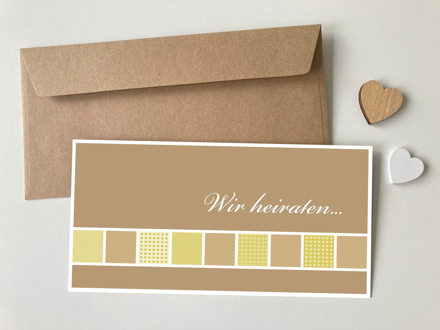 Einladungskarte zur Hochzeit: Wir heiraten - Individuelle Einladung