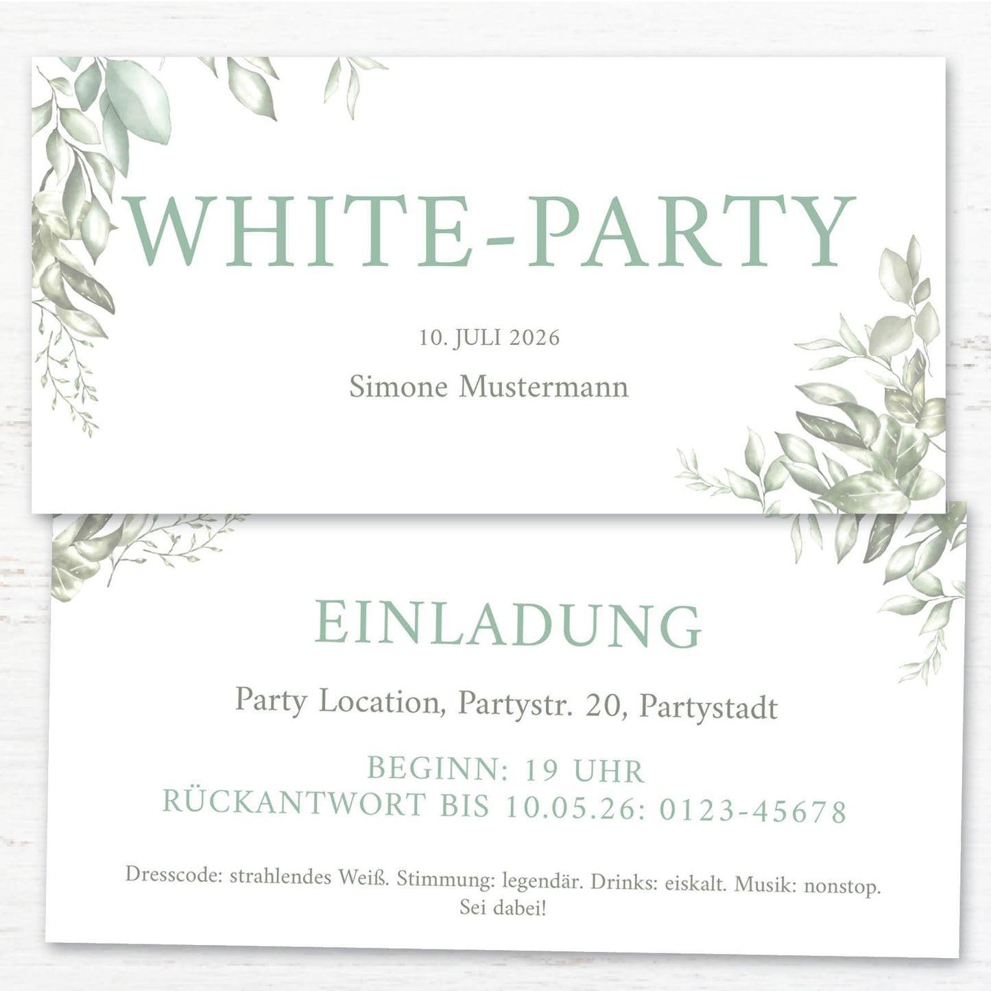 Einladung zur White Party