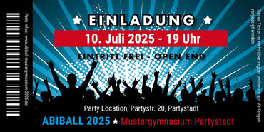 Einladung Abiball - Individuelle Einladung