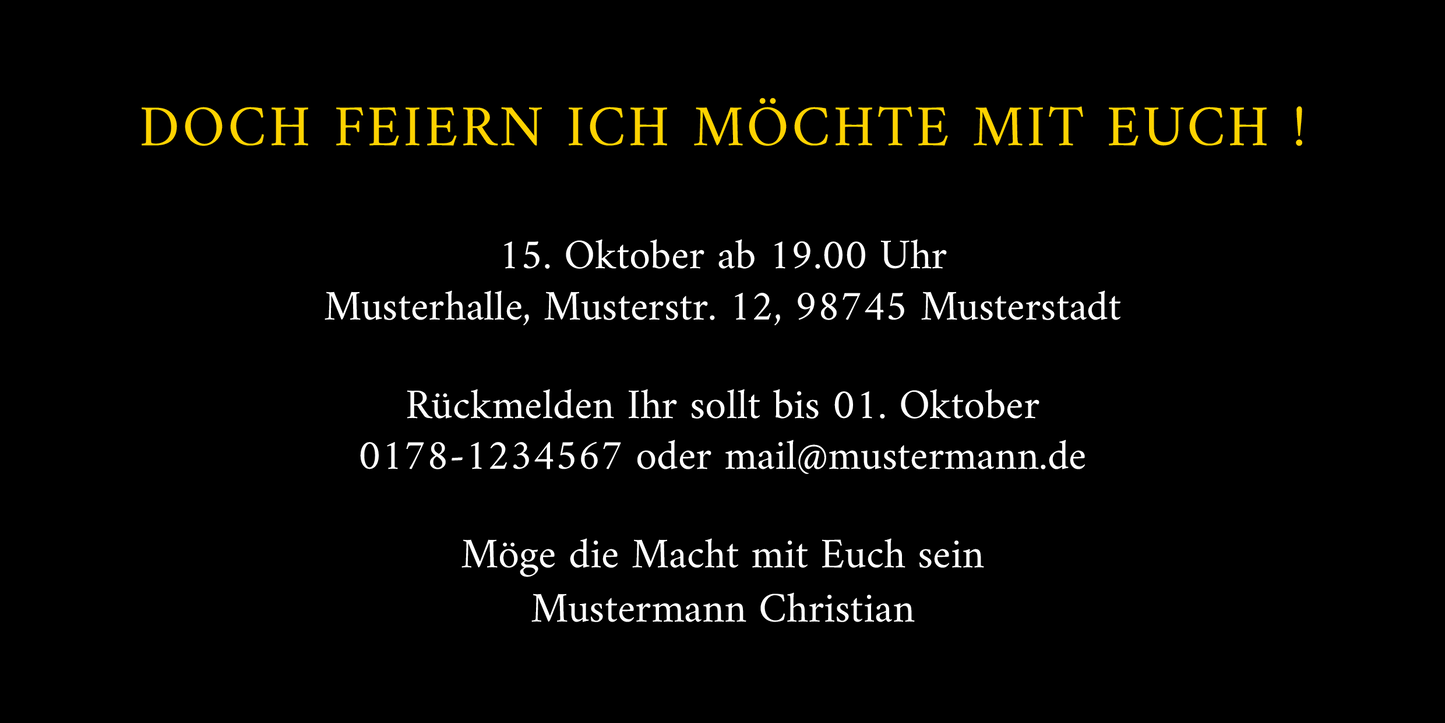 Ruhestand Einladung: Das Wars