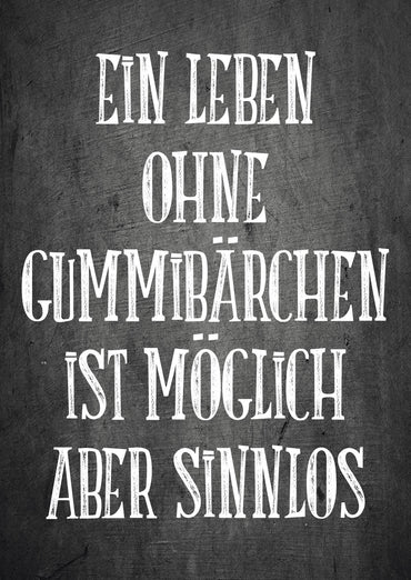 Grußkarte: Gummibärchen