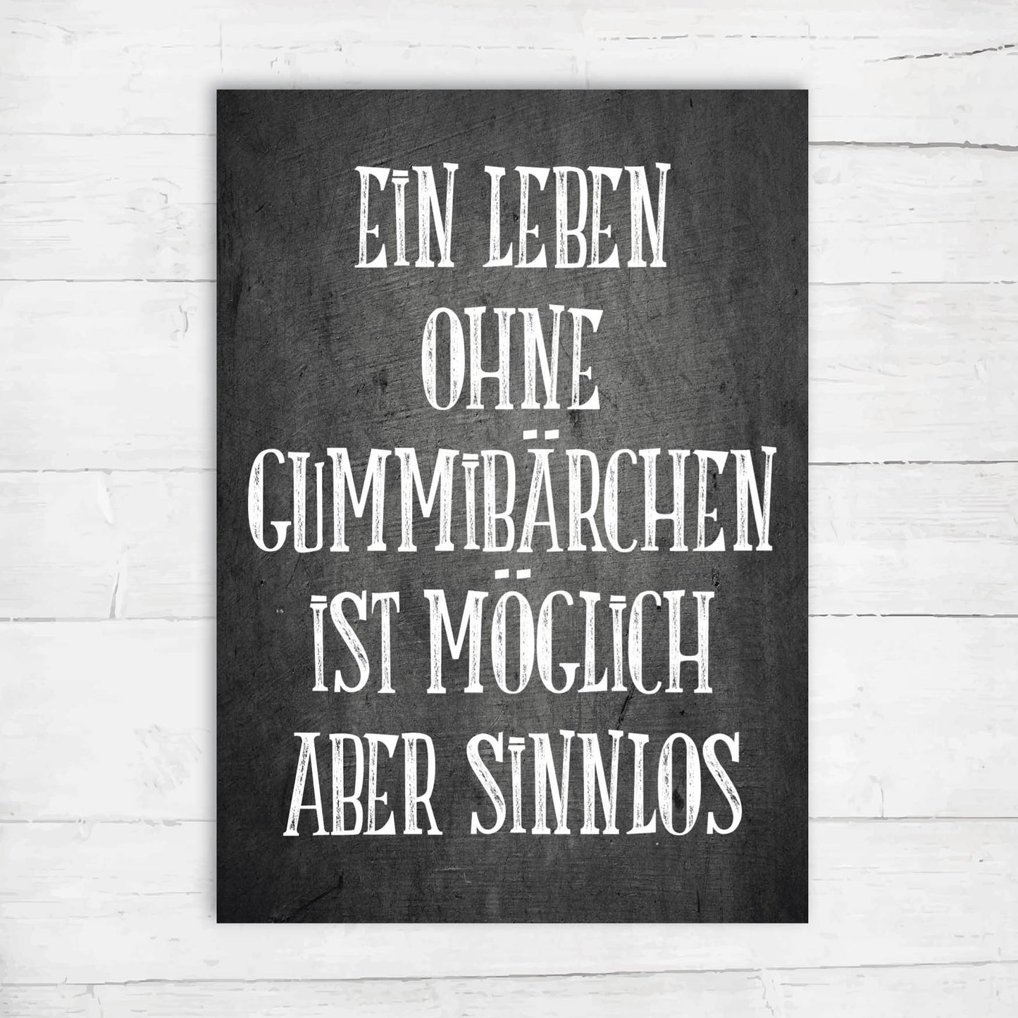 Grußkarte: Gummibärchen