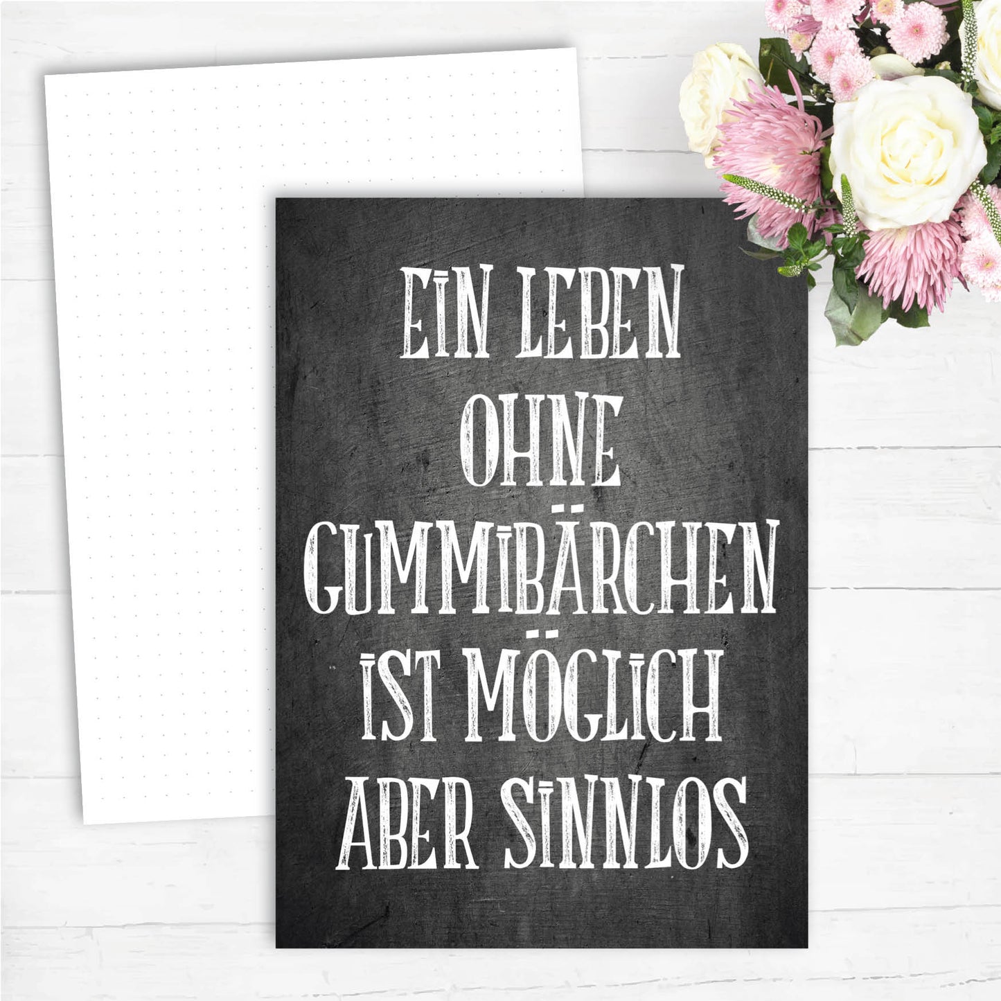 Grußkarte: Gummibärchen