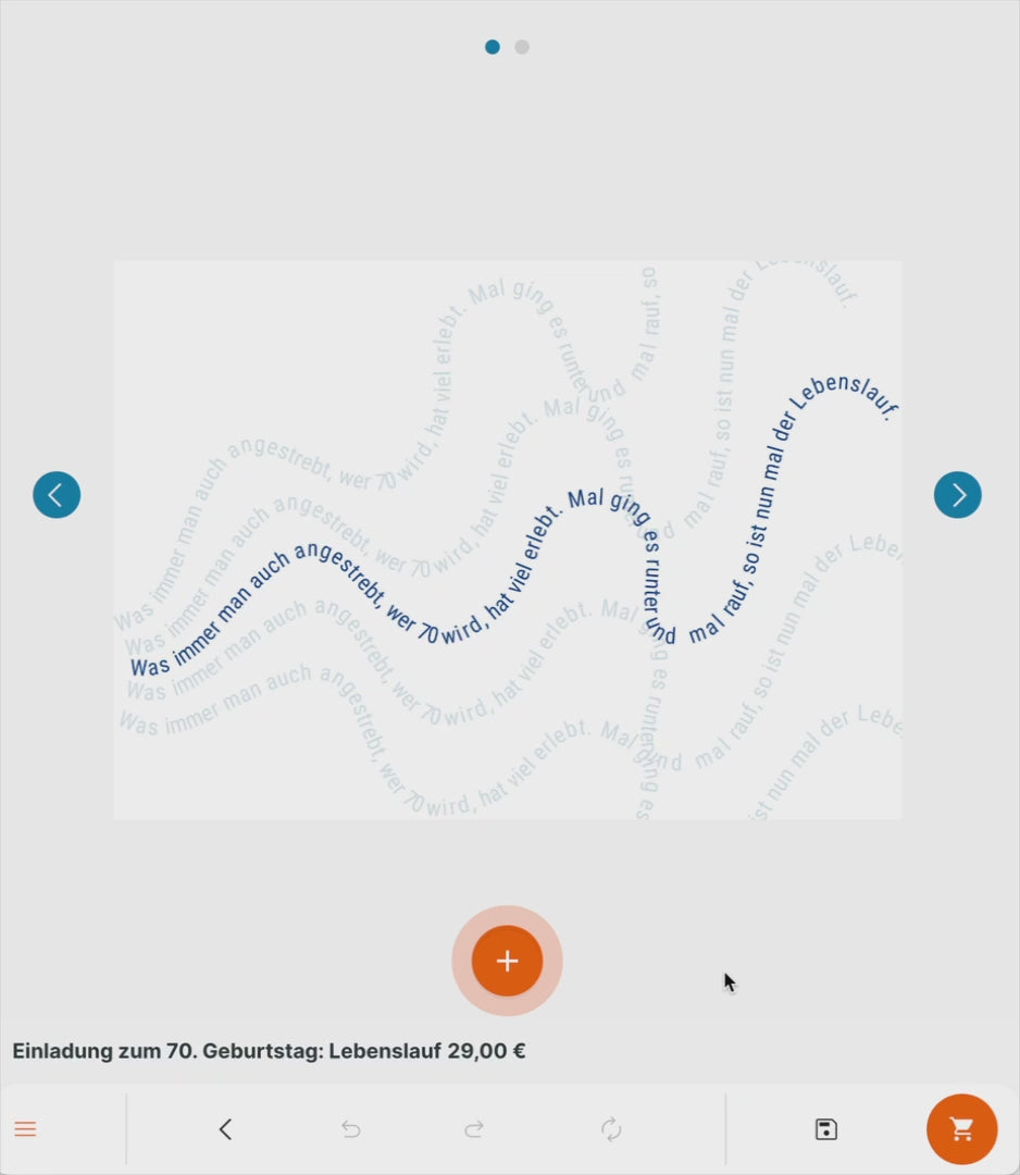 Einladung zum 80. Geburtstag: Lebenslauf