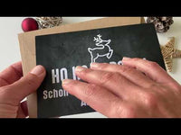 Weihnachtskarte: Ho Ho Hopsala